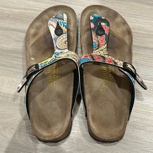 Papillio by Birkenstock Paisley Gizeh Sandals Size 9